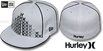 Hurley 'WATERLOO' White Fitted Hat by New Era