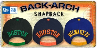 New Era Back-Arch Snapback Hats