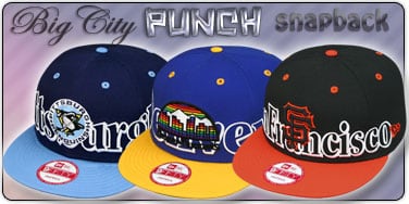 Big City Punch Snapback Hats