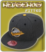 Grey Hedgehog Fitted Hats