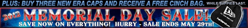 MEMORIAL DAY SALE and Free New Era Cinch Bag Offer!