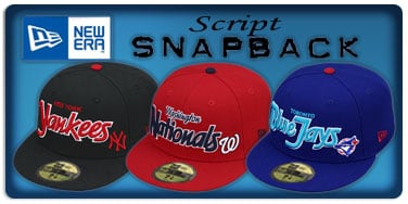 New Era Script Snapback Hats