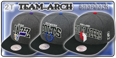 2T Team-Arch Snapback Hats