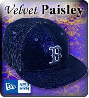 Velvet paisley hats
