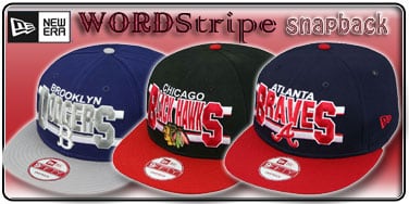 Wordstripe Snapback Hats