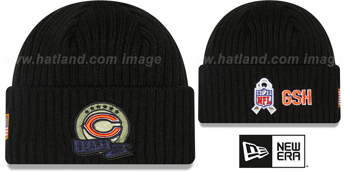 Chicago Bears 2022 SALUTETOSERVICE Knit Beanie Hat