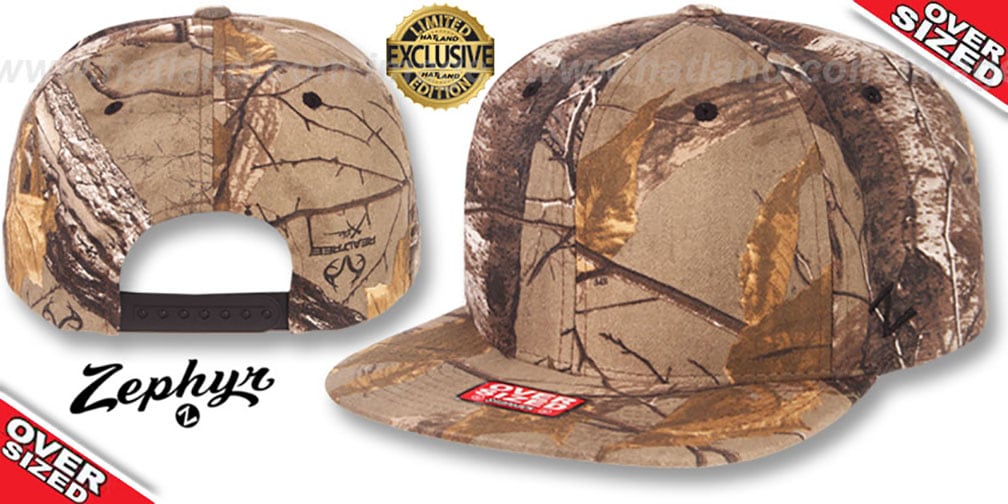 Blank OVERSIZED SNAPBACK Realtree Hat by Zephyr