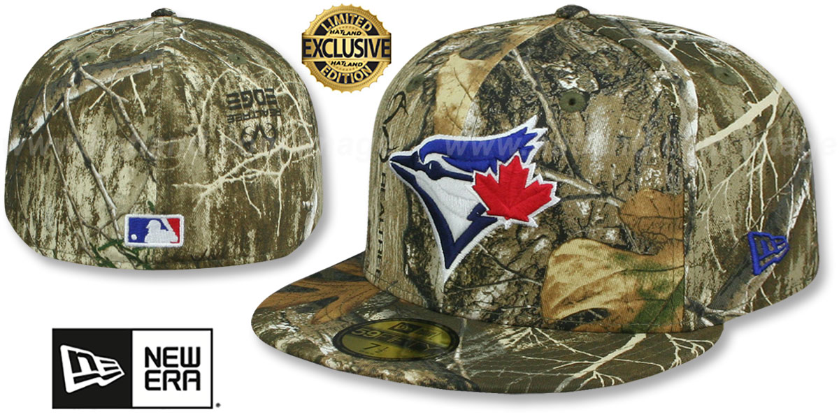 Toronto Blue Jays MLB TEAMBASIC Realtree Camo Fitted Hat