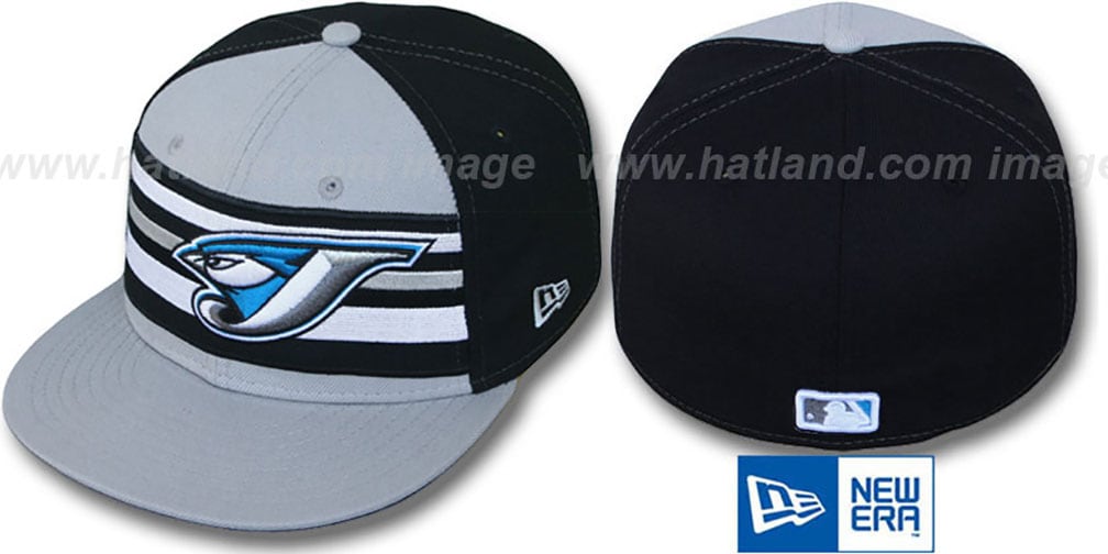 Blue Jays PREMIUM GreyBlack Fitted Hat by New Era at