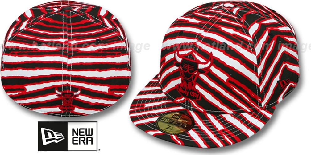 Chicago Bulls ALLOVER ZUBAZ Fitted Hat by New Era