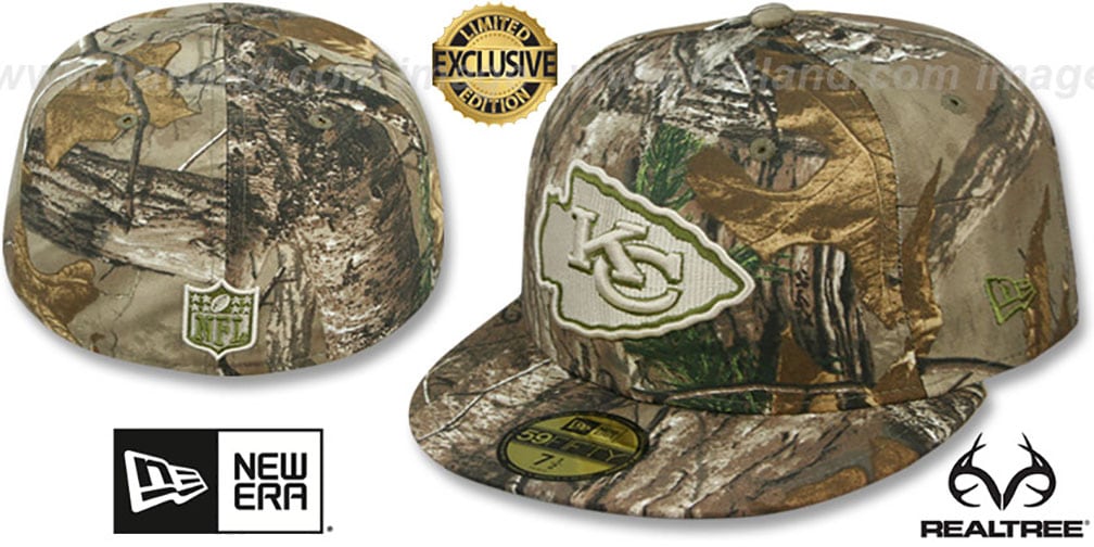 Kansas City Chiefs NFL TEAMBASIC Realtree Camo Fitted Hat