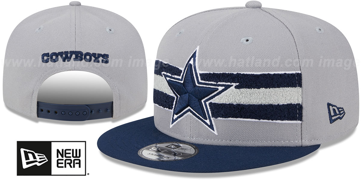 Dallas Cowboys CHENILLE BAND SNAPBACK Grey-Navy Hat