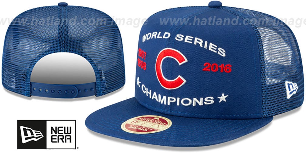 cubs trucker snapback