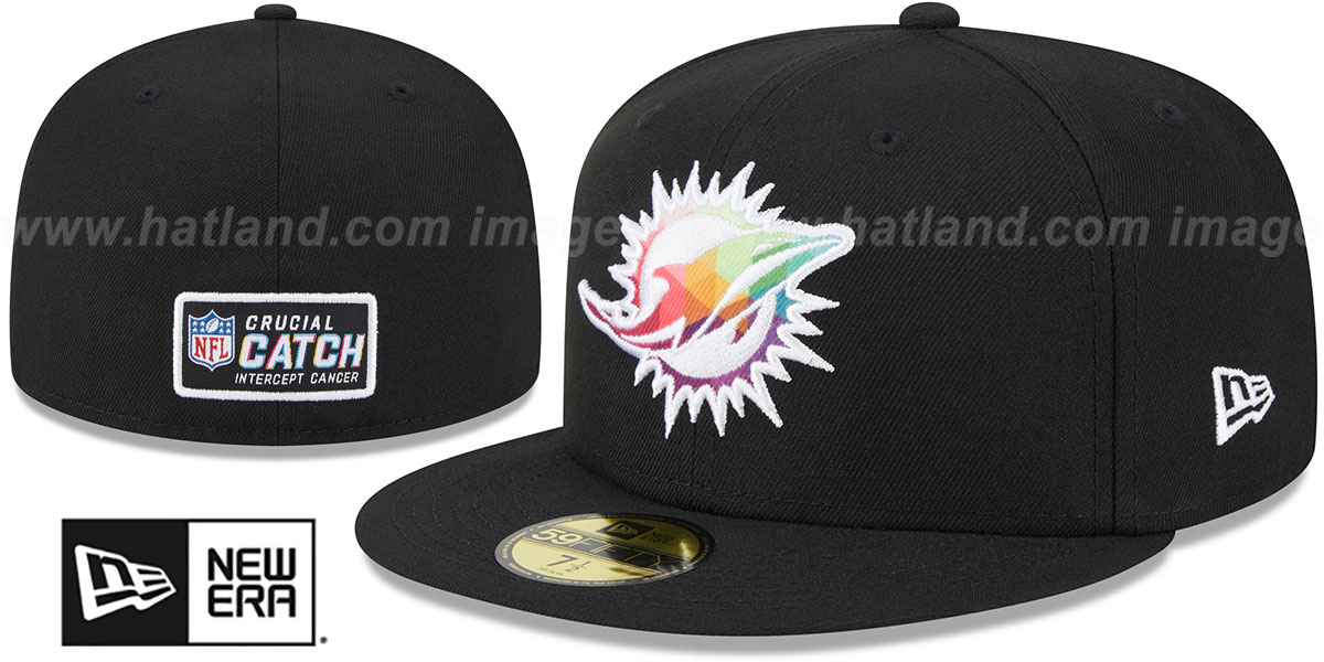 Miami Dolphins New Era Crucial Catch 39THIRTY Flex Hat - Gray
