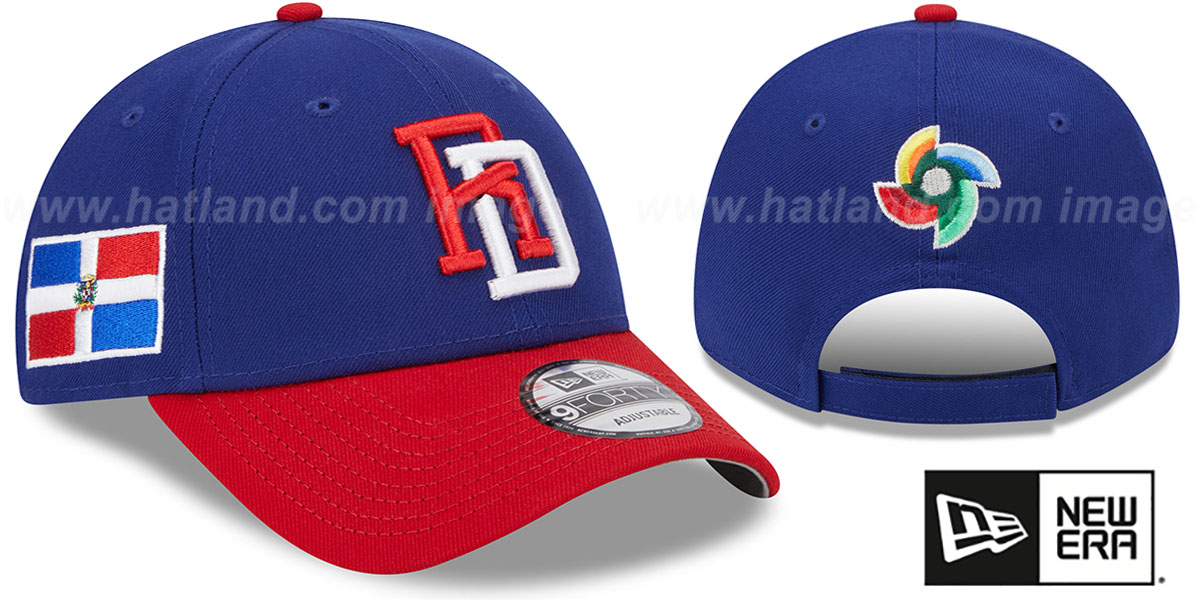 Wbc Rd Cap Dominican Republic 2023 WBC GAME STRAPBACK Royal-Red Hat