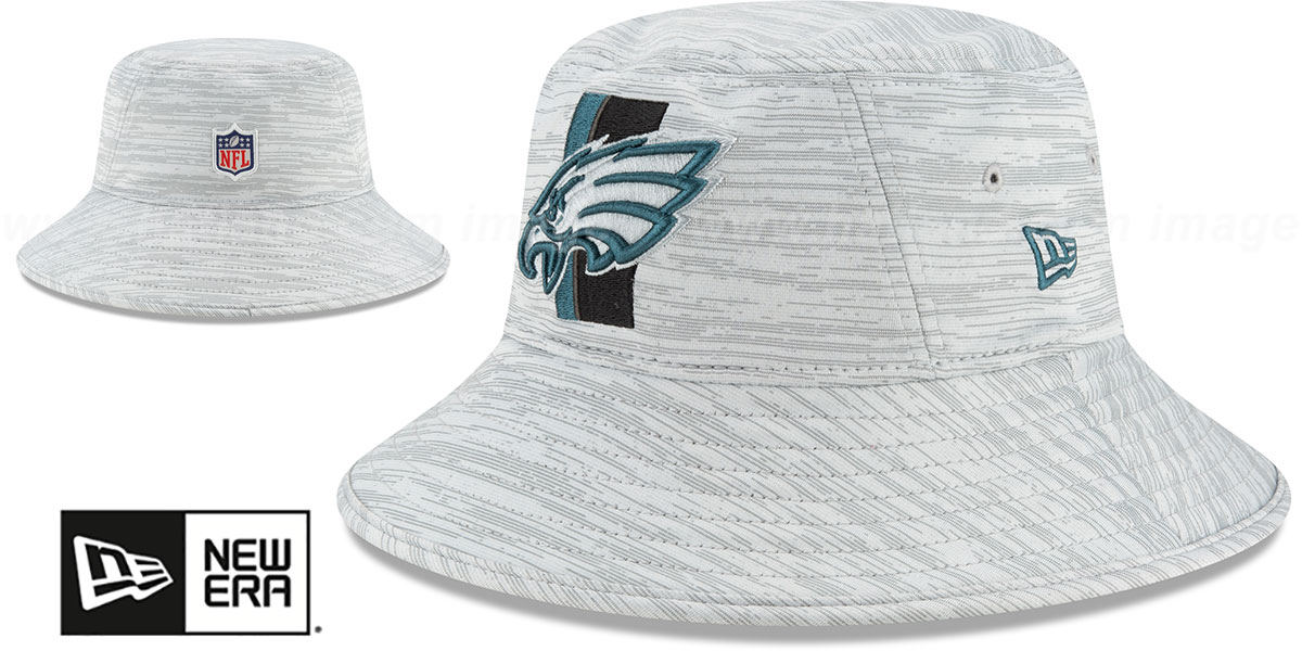 Philadelphia Eagles 2021 NFL TRAINING BUCKET Hat by New Era