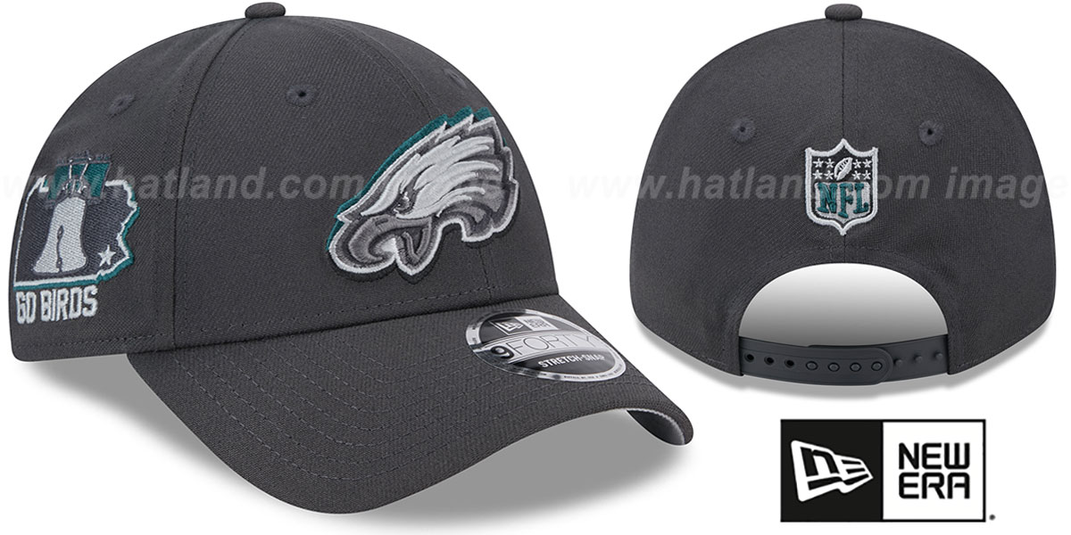 Philadelphia Eagles 2024 NFL DRAFT STRETCHSNAP Grey Hat
