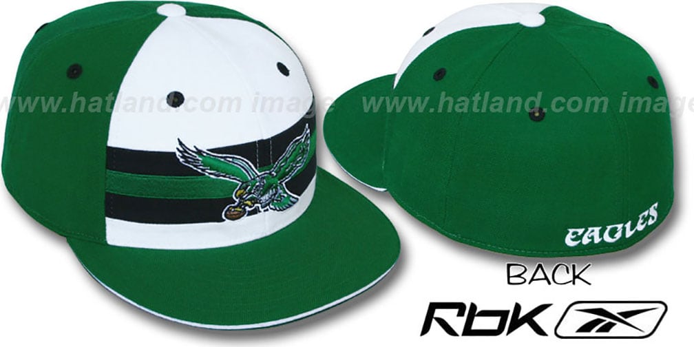 eagles throwback fitted hat