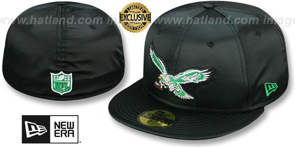 eagles throwback fitted hat
