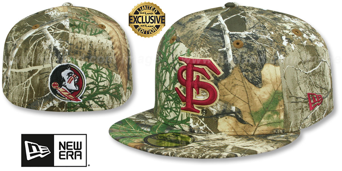 Florida State NCAA TEAM-BASIC Realtree Camo Fitted Hat