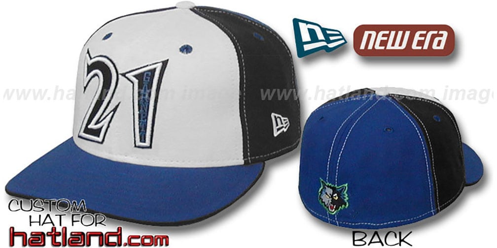 Minnesota PINWHEEL WhiteBlackRoyal Fitted Hat