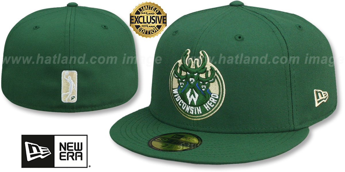 Wisconsin Herd NBA G-LEAGUE Green Fitted Hat by New Era