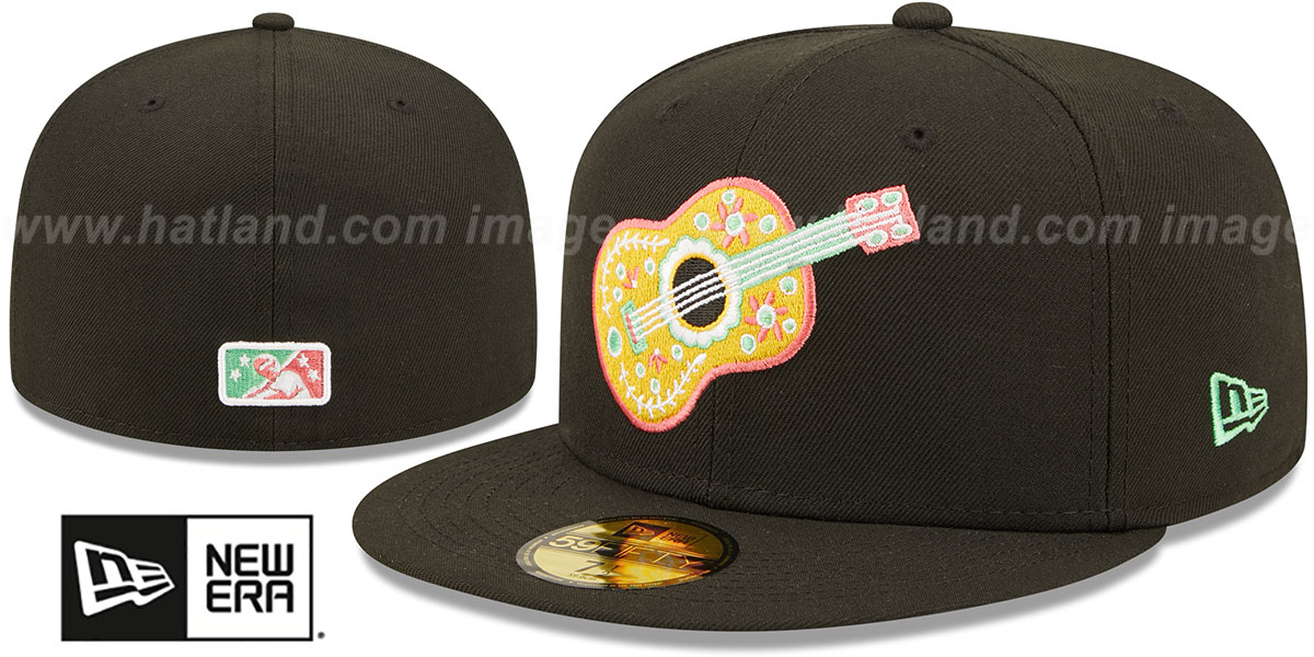 Corpus Christi Hooks COPA Black Fitted Hat by New Era