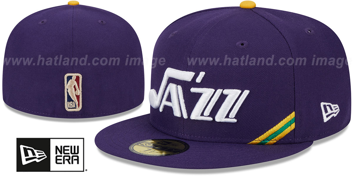 Utah Jazz NBA CLASSIX Purple Fitted Hat by New Era