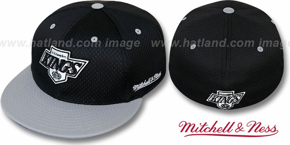 Los Angeles Kings 2T BPMESH BlackGrey Fitted Hat