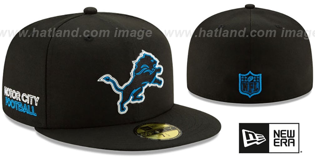 Detroit Lions 2020 NFL VIRTUAL DRAFT Black Fitted Hat