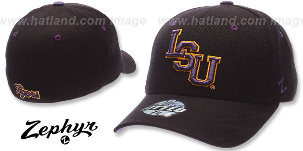 LSU DH Fitted Hat by ZEPHYR in black