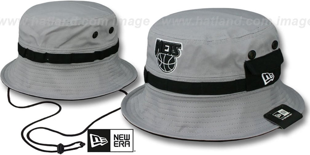 Brooklyn Nets ADVENTURE Grey Bucket Hat by New Era