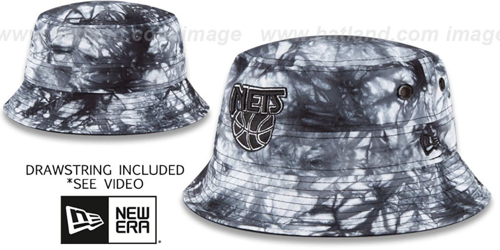 Brooklyn Nets TYEDYE ZONE Bucket Hat by New Era