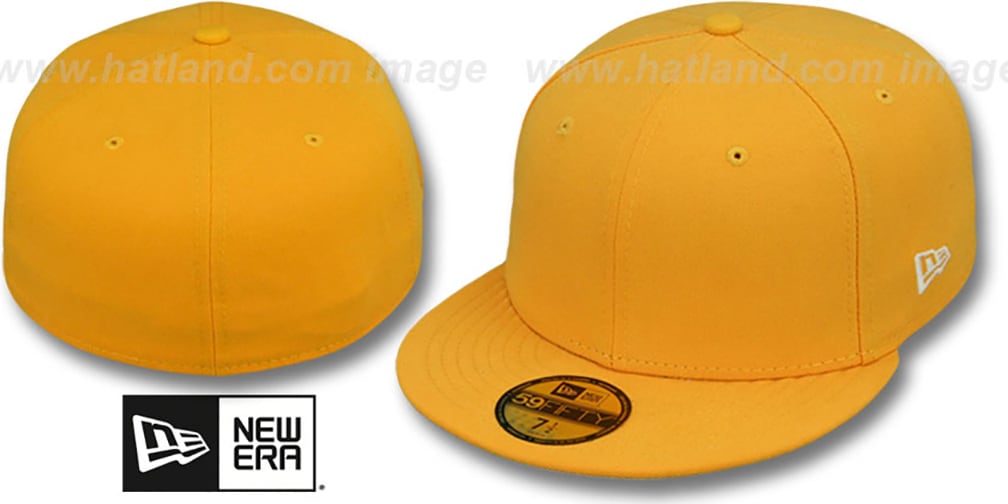 New Era 59FIFTY-BLANK Solid Gold Fitted Hat