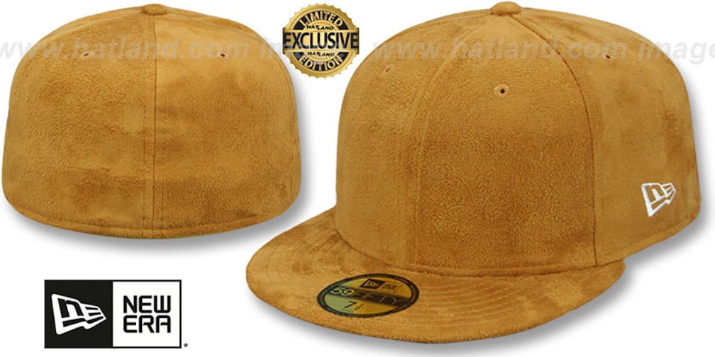 New Era SUEDE 59FIFTYBLANK Panama Tan Fitted Hat