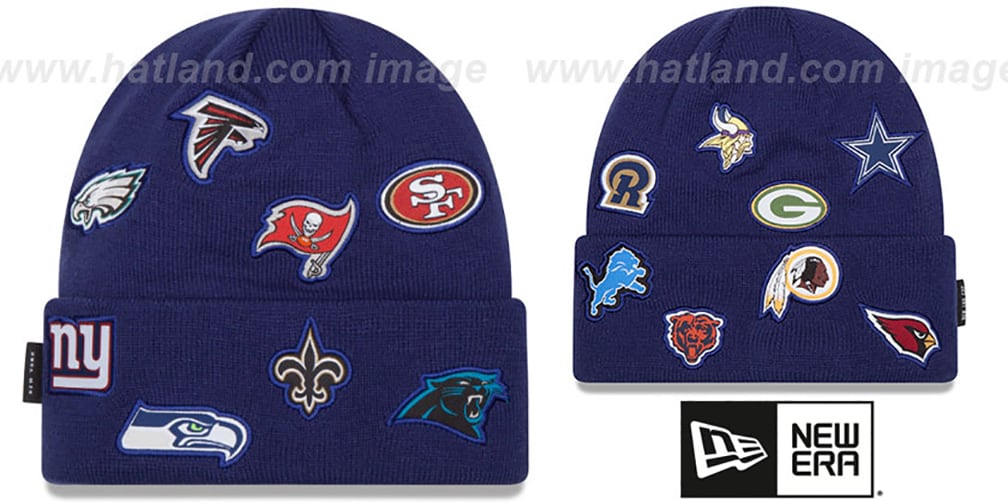 NFL NFC TOTAL LOGO Royal Knit Beanie Hat by New Era