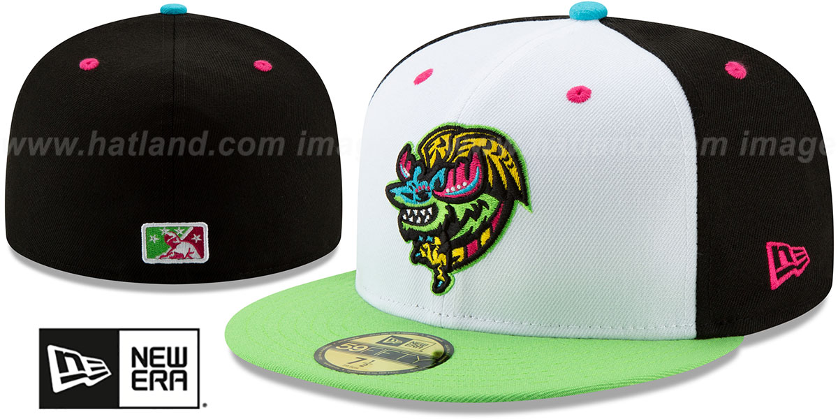 Modesto Nuts COPA WhiteBlackLime Fitted Hat by New Era