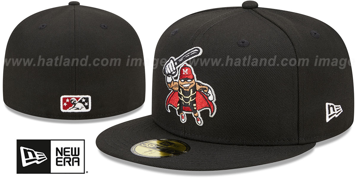 Modesto Nuts MILB MARVEL DEFENDERS Black Fitted Hat
