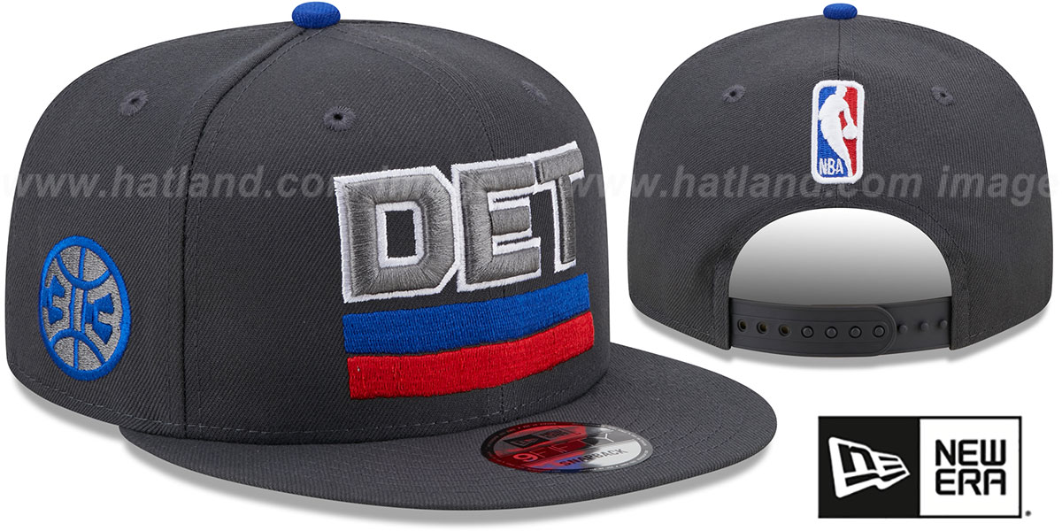 Detroit Pistons STATEMENT SNAPBACK Grey Hat by New Era
