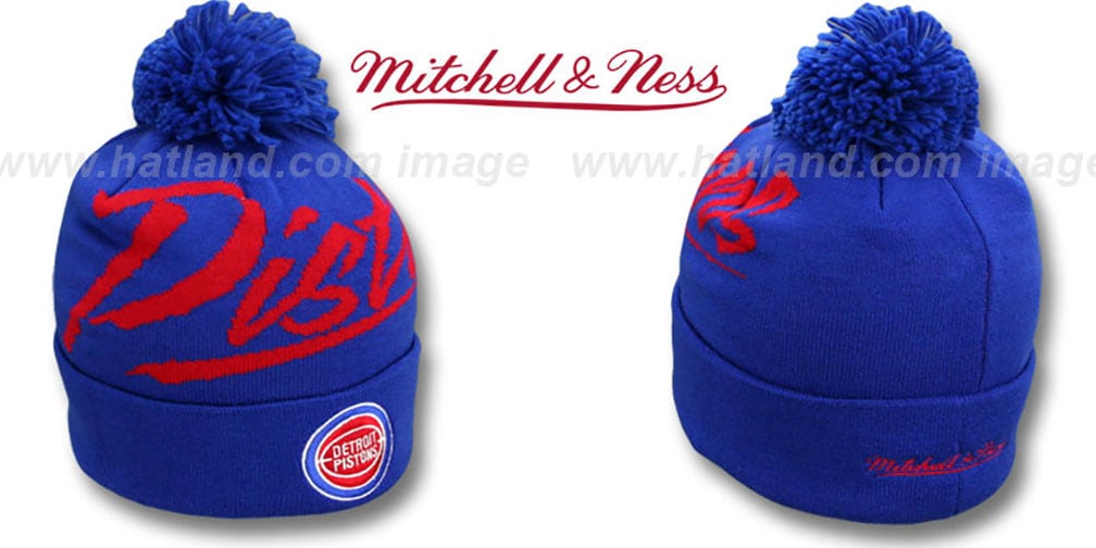 Detroit Pistons VICE BEANIE Royal by Mitchell and Ness