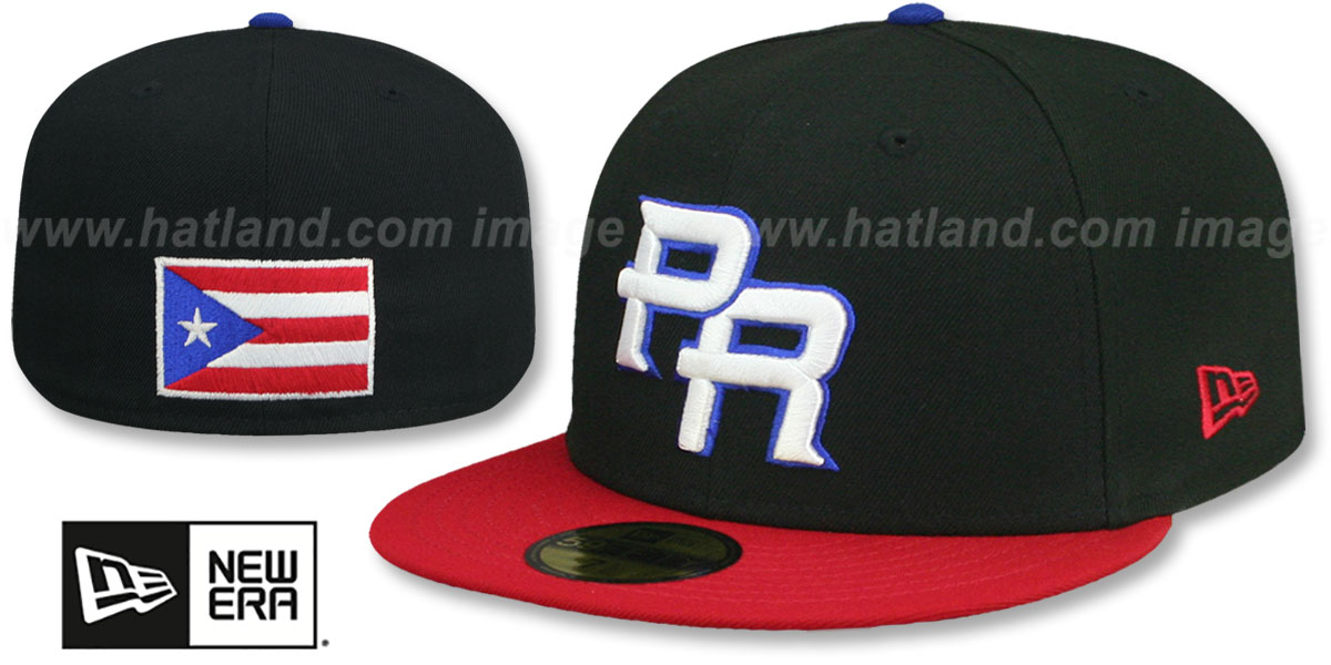Puerto Rico 2023 WBC TEAMBASIC BlackRed Hat by New Era