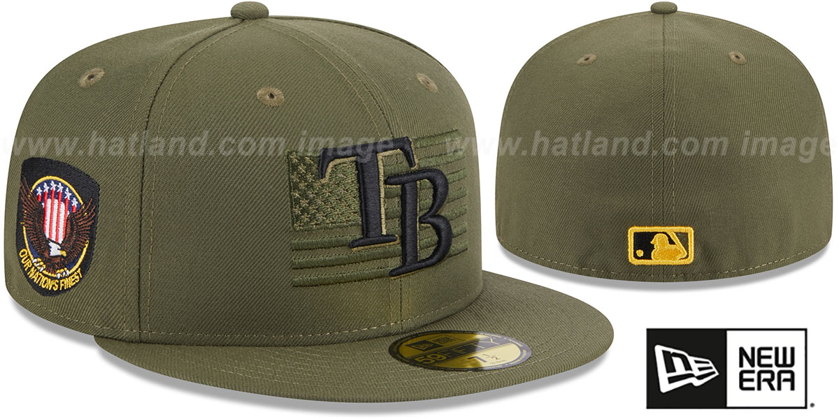 Tampa Bay Rays 2023 ARMED FORCES STARS N STRIPES Hat