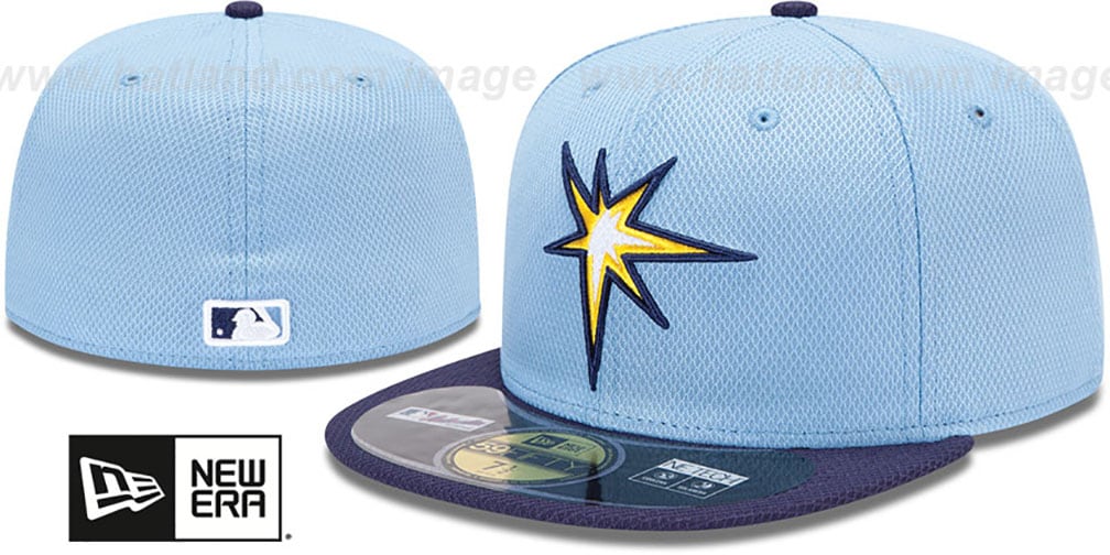 Tampa Bay Rays MLB DIAMOND ERA 59FIFTY SkyNavy BP Hat