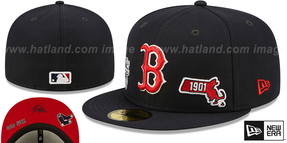 Casquette New Era 59FIFTY Boston Red Sox – Bleue Taille 7 1/2 – Occasion