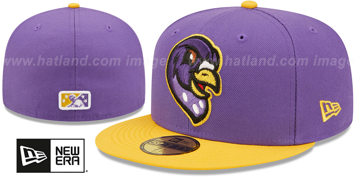 Akron RubberDucks THEME NIGHT PurpleGold Fitted Hat