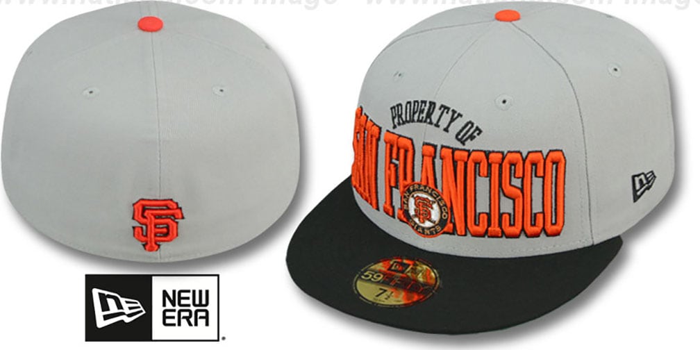 San Francisco SF Giants TEAMPRIDE GreyBlack Fitted Hat