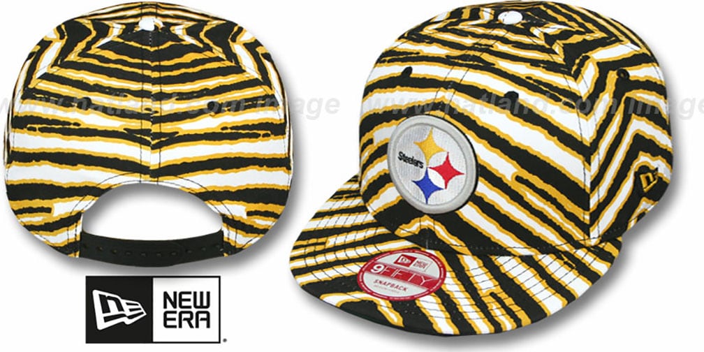 Pittsburgh Steelers NFL ALLOVER ZUBAZ SNAPBACK Hat