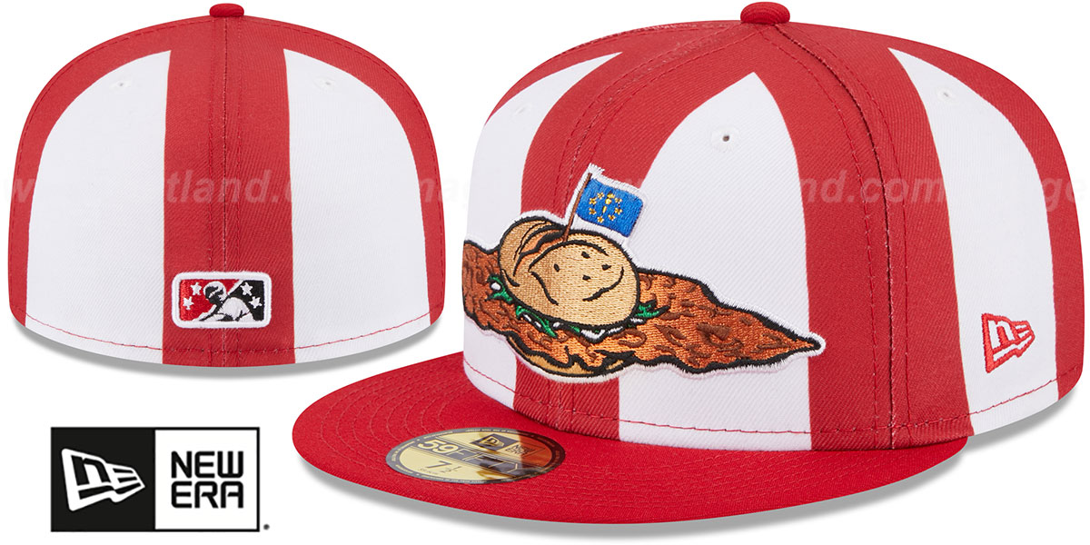 Fort Wayne TinCaps THEME NIGHT WhiteRed Fitted Hat