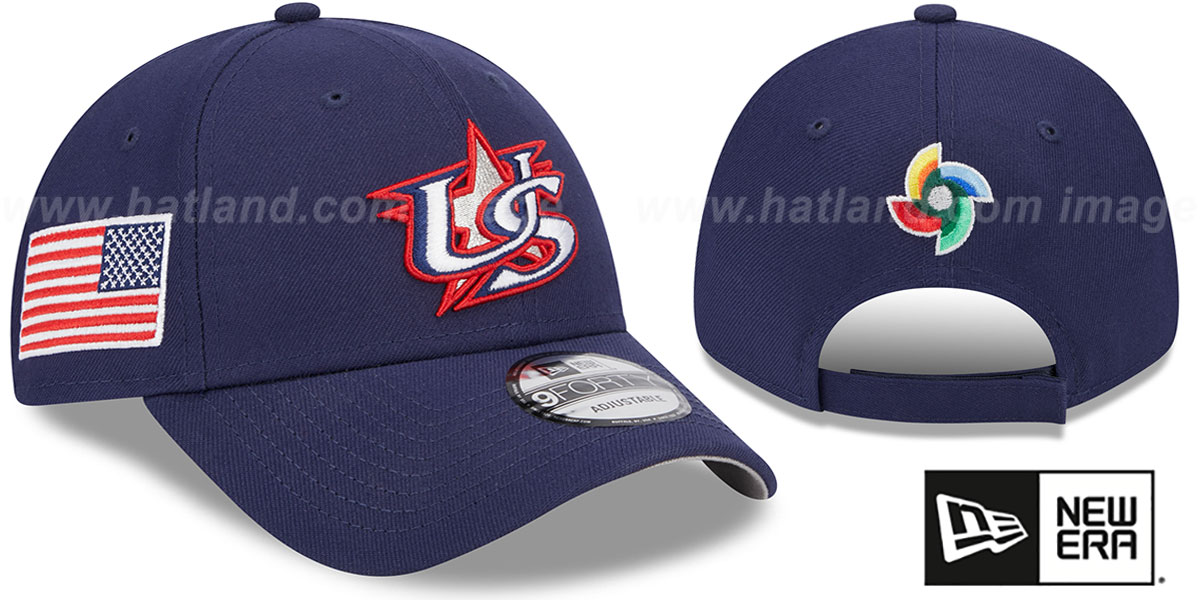 USA 2023 WBC GAME STRAPBACK Navy Hat by New Era