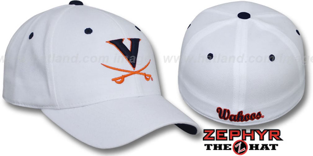 Virginia DH White Fitted Hat by Zephyr